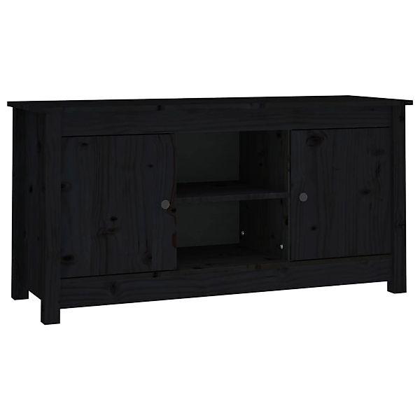 VidaXL TV-Schrank Schwarz 103x36,5x52 cm Massivholz Kiefür  Modell 4 günstig online kaufen