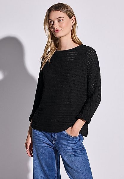 STREET ONE Strickpullover mit U-Boot-Ausschnitt günstig online kaufen