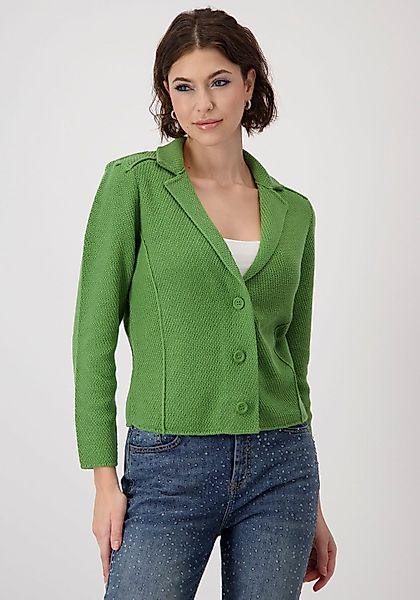 Monari Strickjacke mit Reverskragen und Knöpfen günstig online kaufen