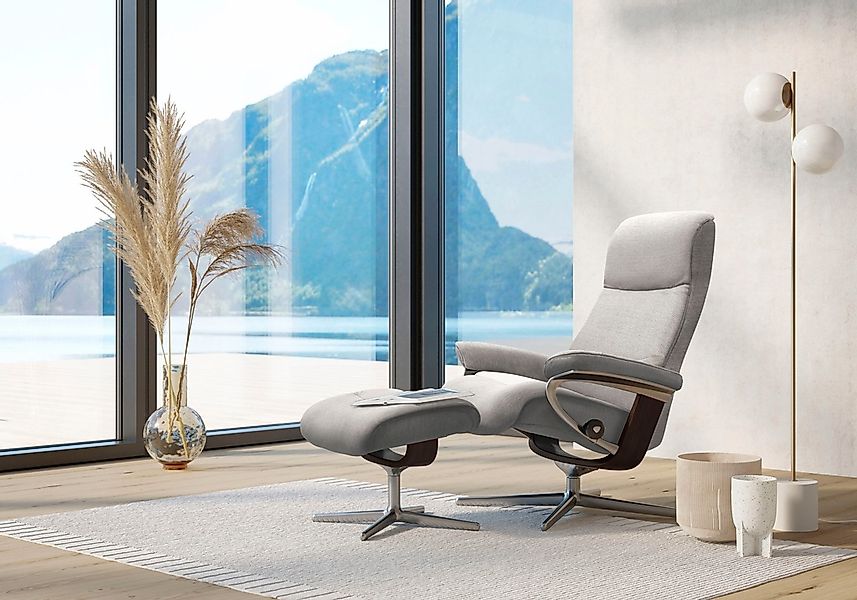 Stressless Relaxsessel "View", mit Cross Base, Größe S, M & L, Holzakzent B günstig online kaufen