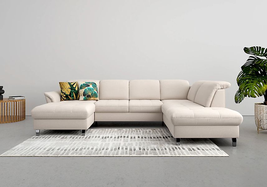 sit&more "Maggiore U-Form" wahlweise mit Kopfteilverstellung, Bettfunktion günstig online kaufen