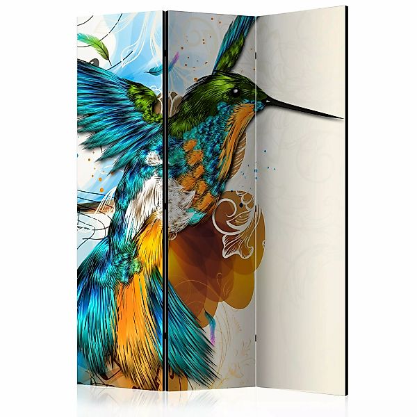 3-teiliges Paravent - Bird's Music [room Dividers] günstig online kaufen