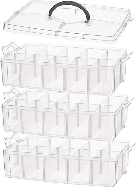 VBS Aufbewahrungsbox (4 St), mit Griff, günstig online kaufen