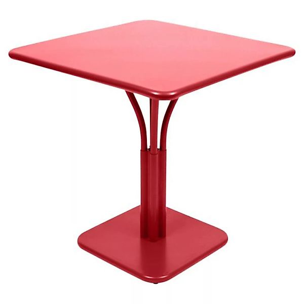 Luxembourg Kleiner Outdoor-Tisch 71x71 cm Mohnrot günstig online kaufen