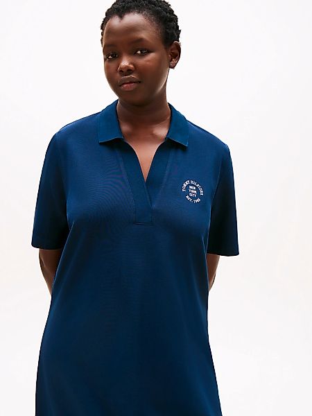 Tommy Hilfiger Curve Polokleid "CRV OPEN-NK STAMP REG POLO DRESS" günstig online kaufen