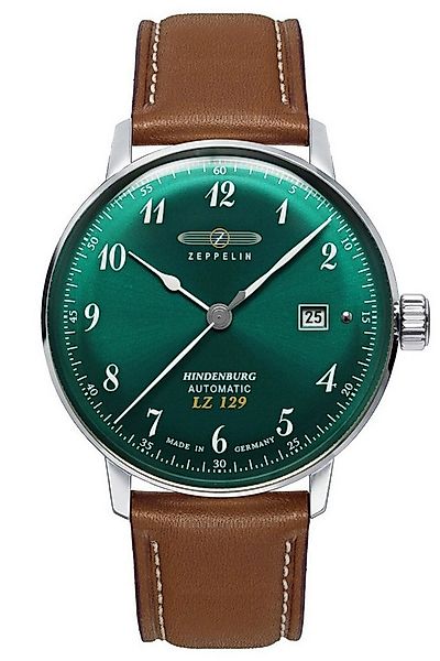 ZEPPELIN Automatikuhr Automatik Hindenburg LZ129 Braun/Grün günstig online kaufen