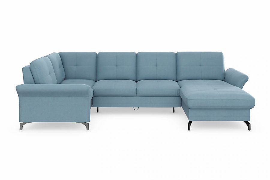 Home affaire Wohnlandschaft "Calando U-Form" wahlweise mit Bettfunktion, Be günstig online kaufen