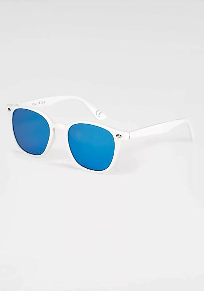 PRIMETTA Eyewear Sonnenbrille, Weiße Sonnenbrille mit blau verspiegelten Gl günstig online kaufen