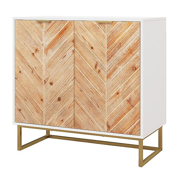 KOMFOTTEU Küchenbuffet Sideboard mit 2 Türen günstig online kaufen