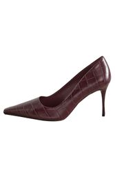 Next Spitze Sigature Leder-Pumps mit Kroko-Prägung günstig online kaufen