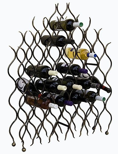 DanDiBo Weinregal "Grand Feu" Metall Schmiedeeisen für 40 Flaschen Flaschen günstig online kaufen