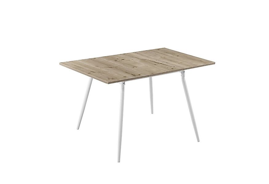 B&D home Esstisch LIO, Metallgestell schwarz oder weiß, ausziehbar, 4-6 Per günstig online kaufen