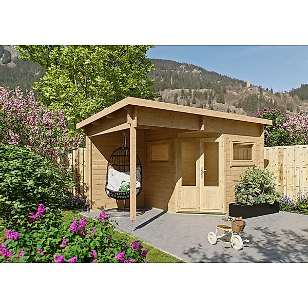 Fjordholz 5-Eck Gartenhaus Modell Leva 2B Farblos Imprägniert günstig online kaufen