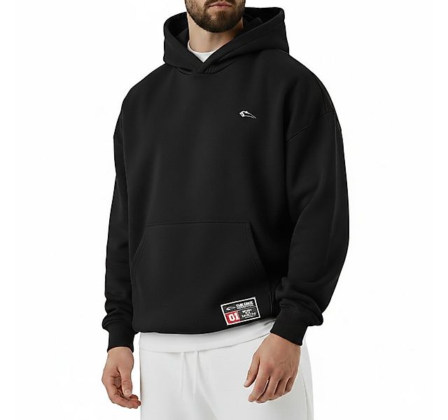 Smilodox Hoodie Rayk, Kapuzenpullover mit Logo und Backprint, Kängurutasche günstig online kaufen