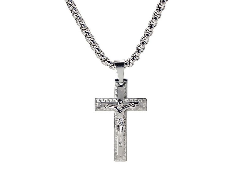 ELLAWIL Kreuzkette Edelstahlkette Kette mit Kreuz Anhänger Halskette Kreuzs günstig online kaufen