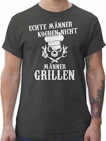 Shirtracer T-Shirt Echte Männer kochen nicht Männer grillen Grillzubehör & günstig online kaufen