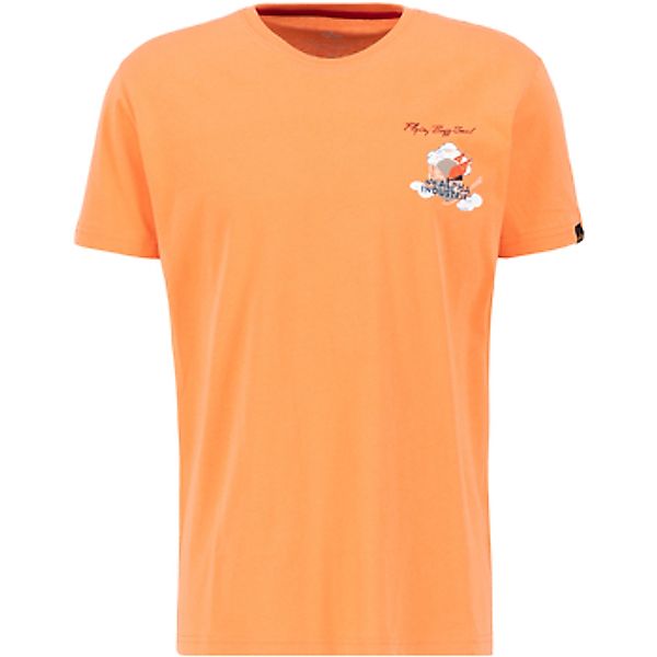 Alpha Industries  T-Shirts & Poloshirts Flying Buzz SL T-Shirt - tangerine günstig online kaufen