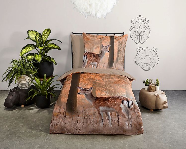 good morning Wendebettwäsche "Gavina" 3 Stk. tlg. Baumwolle, 135x200, 2 Tei günstig online kaufen