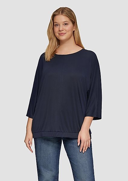 s.Oliver 3/4-Arm-Shirt T-Shirt O-Shape-Shirt mit Fledermausarm günstig online kaufen