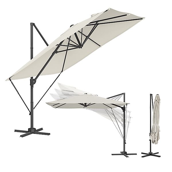 SONGMICS Sonnenschirm, LxB: 270,00x270,00 cm, Ampelschirm, günstig online kaufen
