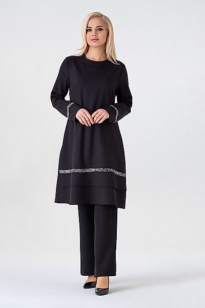 fashionshowcase Hosenanzug Zweiteiler mit langer Tunika günstig online kaufen