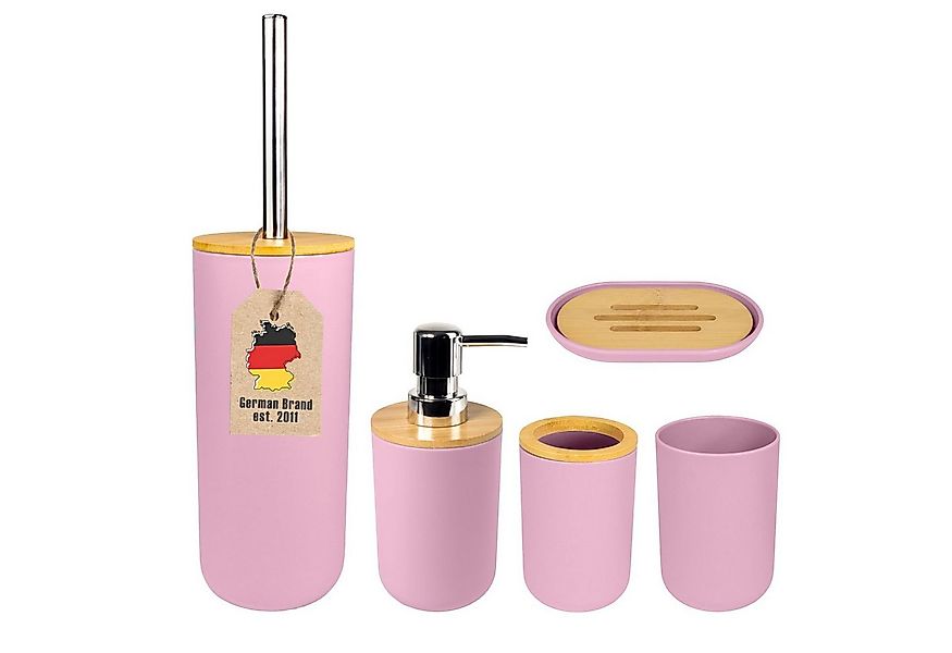 Intirilife Badaccessoire-Set, Set, 5 tlg., Bad Set Zahnbürstenbecher Seifen günstig online kaufen