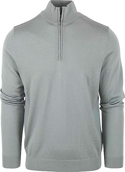 Profuomo Half Zip Merino Pullover Hellgrün - Größe XXL günstig online kaufen