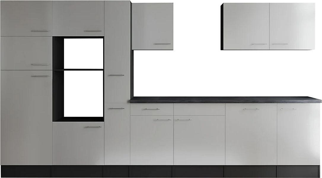 RESPEKTA Küchenzeile "Oliver" Breite 370 cm, 90 cm Arbeitshöhe, in exklusiv günstig online kaufen