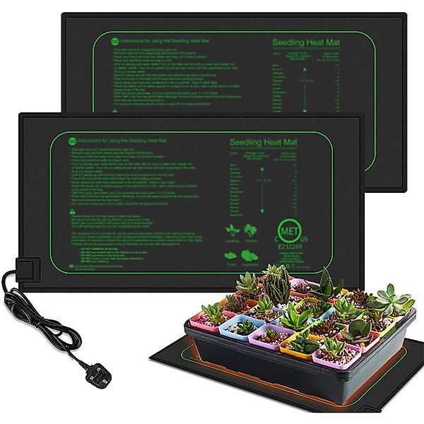 QUBEBU Heizmatten Wasserdichte Pflanzenheizmatte, Heizmatte, Sämling günstig online kaufen