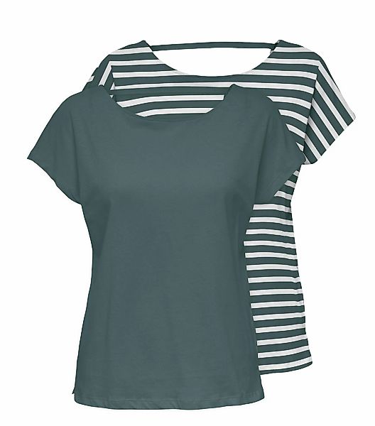 ONLY Kurzarmshirt "ONLMAY LIFE S/S OPEN BACK TOP BOX 2PACK", (Packung, 2 tl günstig online kaufen