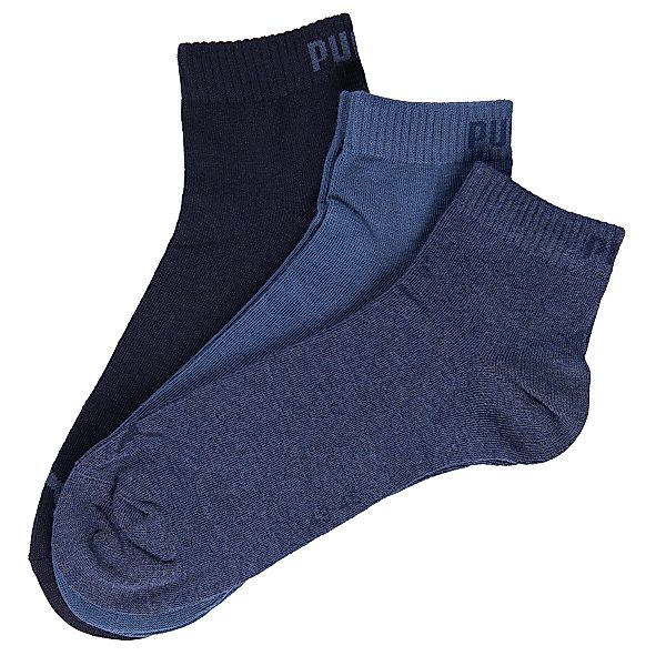 Puma 3er-Pack Sneaker-Socken Farbe blau Größe: 43-46 günstig online kaufen