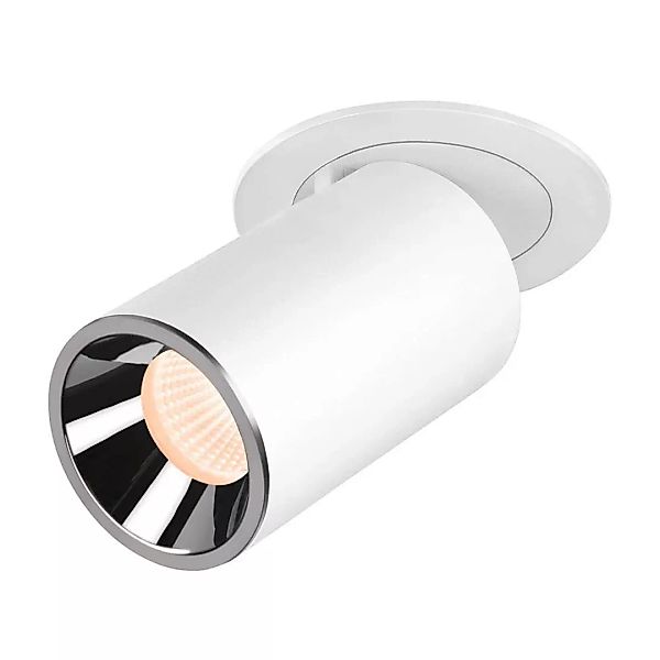 LED Deckeneinbauspot Numinos Projector M in Weiß und Chrom 17,5W 1550lm 270 günstig online kaufen
