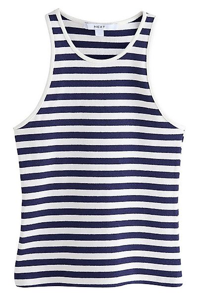 Next Tanktop Gestreiftes Tanktop aus Strick mit Ringerrücken (1-tlg) günstig online kaufen