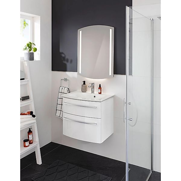Fackelmann Badmöbel-Set B.Style 2-tlg. 63,2 cm Weiß/Weiß günstig online kaufen