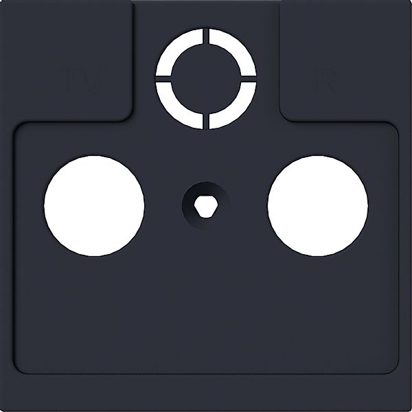 Elektromaterial SAT-Abdeckung Leonie Schwarz günstig online kaufen