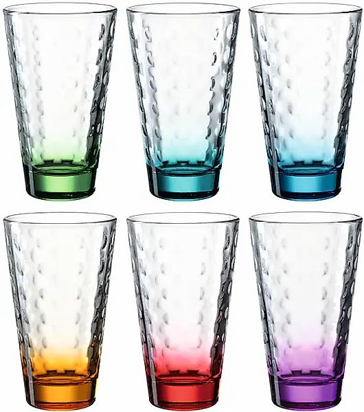 LEONARDO Gläser-Set »OPTIC«, (Set, 6 tlg.), 300 ml, 6-teilig günstig online kaufen