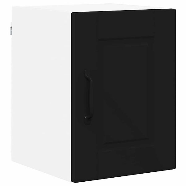 vidaXL Küchenwandschrank mit Tür Schwarz 30 x 31 x 40 cm Holzwerkstoff 8852 günstig online kaufen