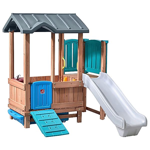Step2 Spielhaus mit Rutsche Woodland Adventure multicolor B/H/L: ca. 165x18 günstig online kaufen