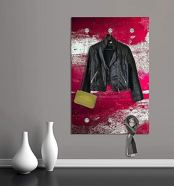 queence Garderobenleiste »Alaula« Wand Garderobe, wischtechnik, Beton Optik günstig online kaufen