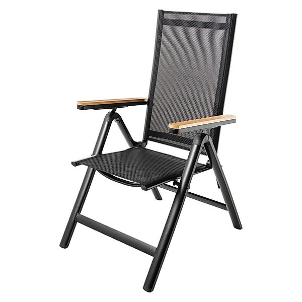 riess-ambiente Gartenstuhl DESIGNO anthrazit / natur günstig online kaufen