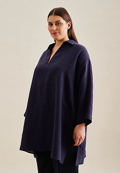 seidensticker Sommerkleid "Schwarze Rose", 7/8-Arm Kragen Uni günstig online kaufen