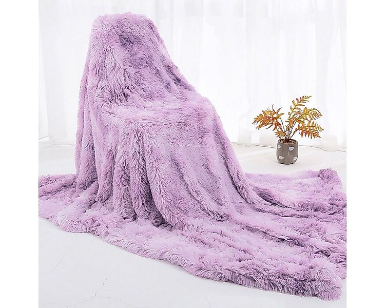 Rosnek Tagesdecke Reversible Lange Zottelige, Tie-Dye Ombre, Sofa Bettwäsch günstig online kaufen