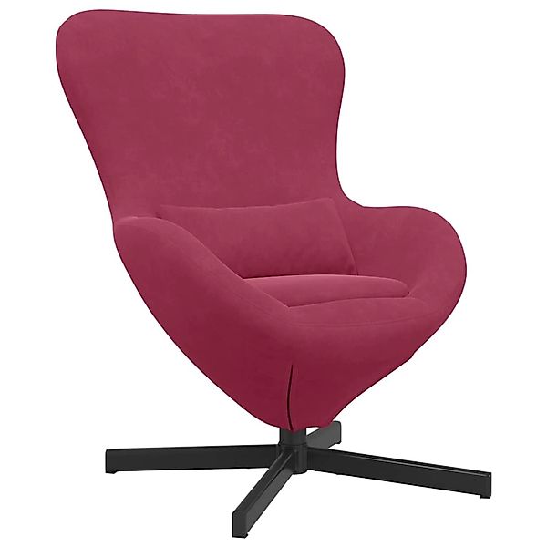 vidaXL Eiersessel Weinrot 63 x 73 x 90 cm Samt 42002761 günstig online kaufen