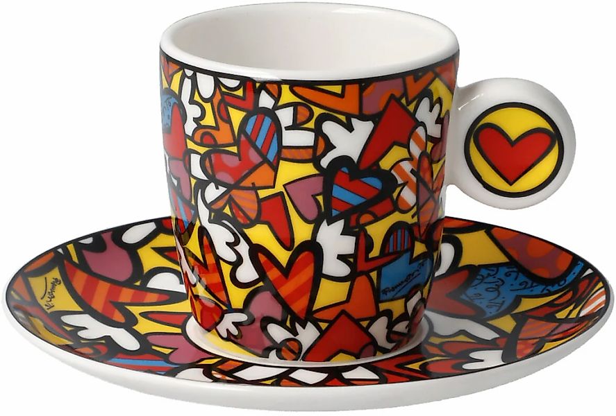 Goebel Espressotasse "Britto" Pop Art, Romero Britto - All We Need is Love günstig online kaufen