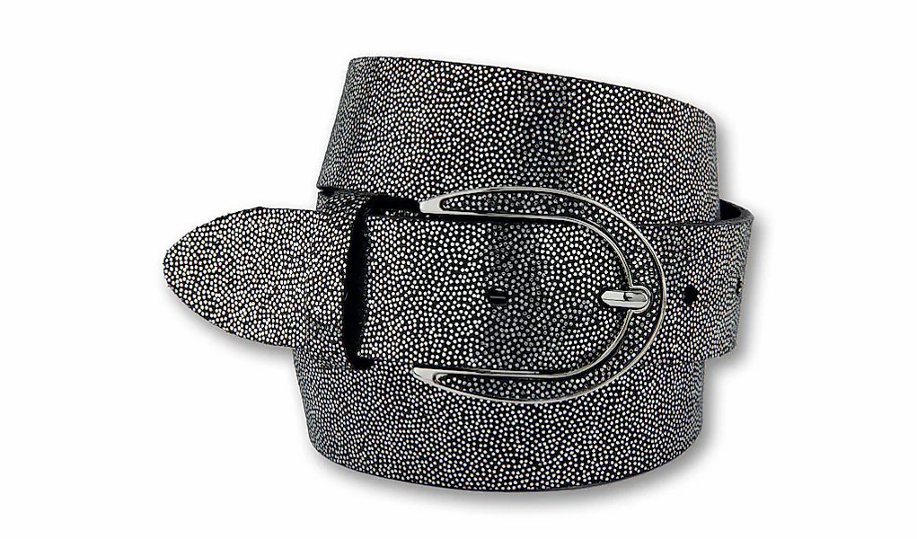 BERND GÖTZ Ledergürtel "Ledergürtel mit appliziertem Glanzleder auf Schließ günstig online kaufen