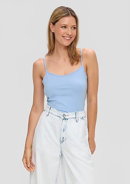 s.Oliver T-Shirt Spaghettiträger-Top aus Baumwollstretch im günstig online kaufen