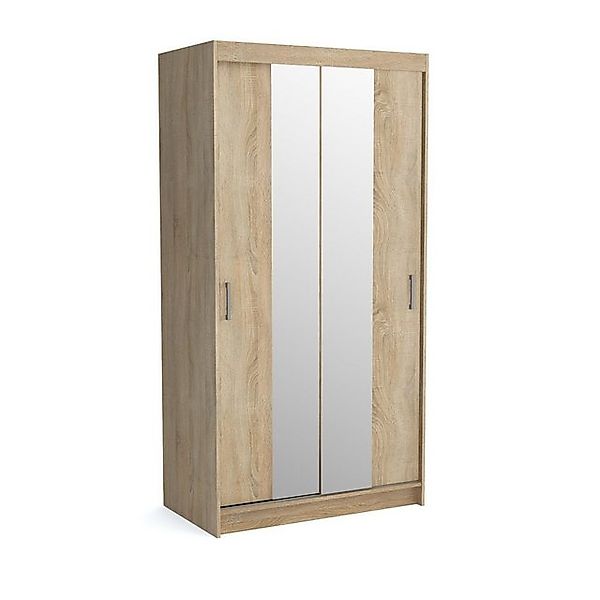 Beautysofa Schiebetürenschrank Niko (stilvoll Kleiderschrank, 100 / 110 / 1 günstig online kaufen