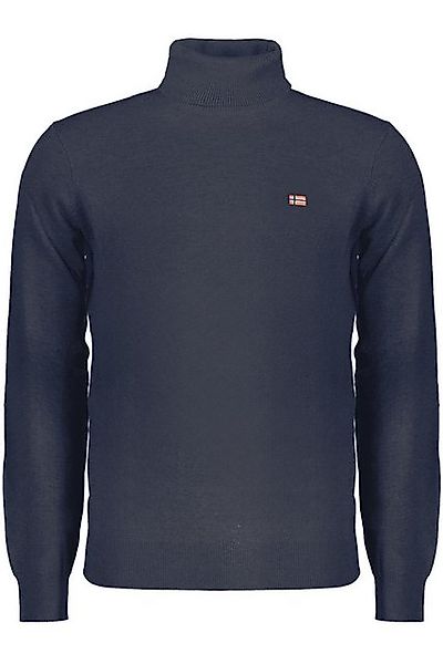 NORWAY 1963 Strickpullover Elegantes Herren Langarmshirt Blau mit Rollkrage günstig online kaufen