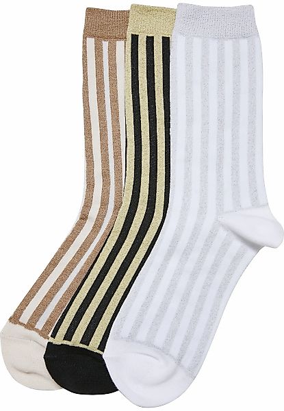 URBAN CLASSICS Basicsocken "Urban Classics Unisex Metallic Effect Stripe So günstig online kaufen