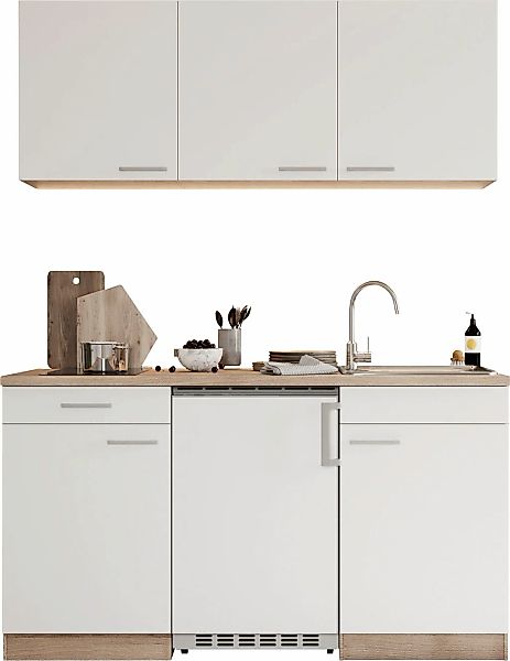 RESPEKTA Pantryküche "Luis, Glaskeramikkochfeld, wahlweise Mikrowelle, Korp günstig online kaufen